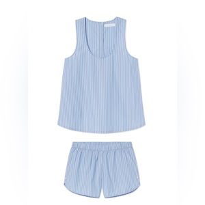 Lake Pajamas Petal Tank Set in Oyster